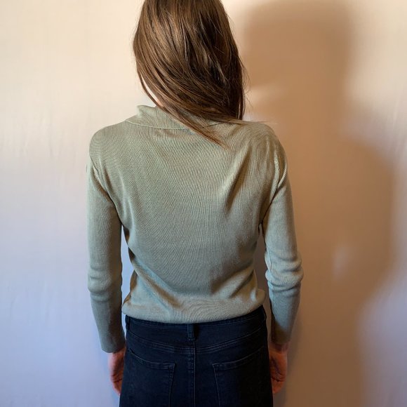 VINTAGE Harve Benard Silk Sweater - Picture 3 of 9